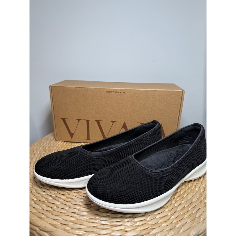 VIVAIA Comfortable Round Toe Water Resistant Flat Shoes Black size EU/39 US/8 - Picture 4 of 11